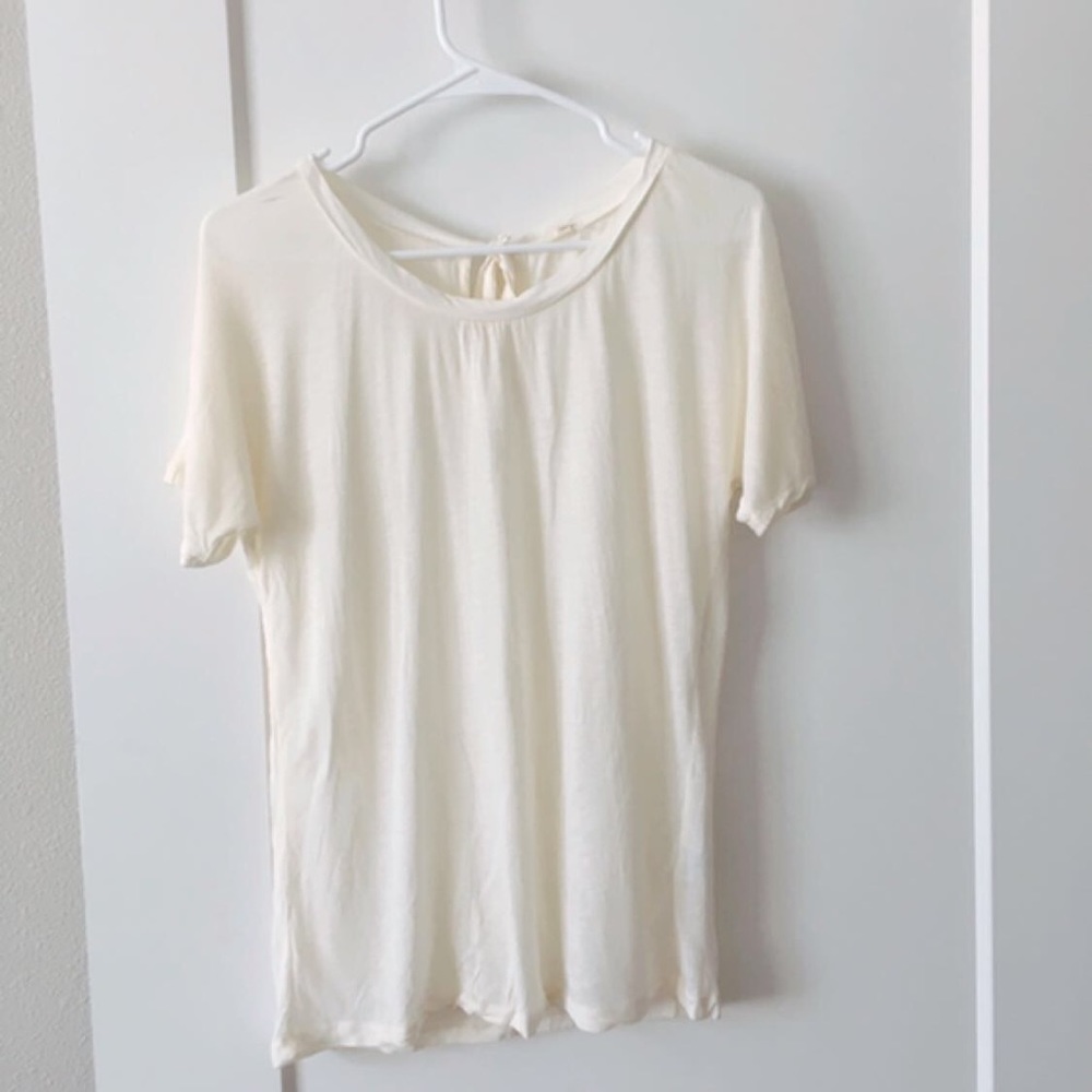 NEW J. Crew Women Tie back semi sheer top